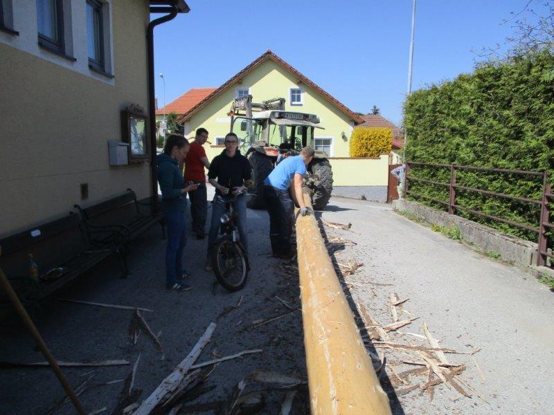 Maibaum aufstellen 30-04-2016 001